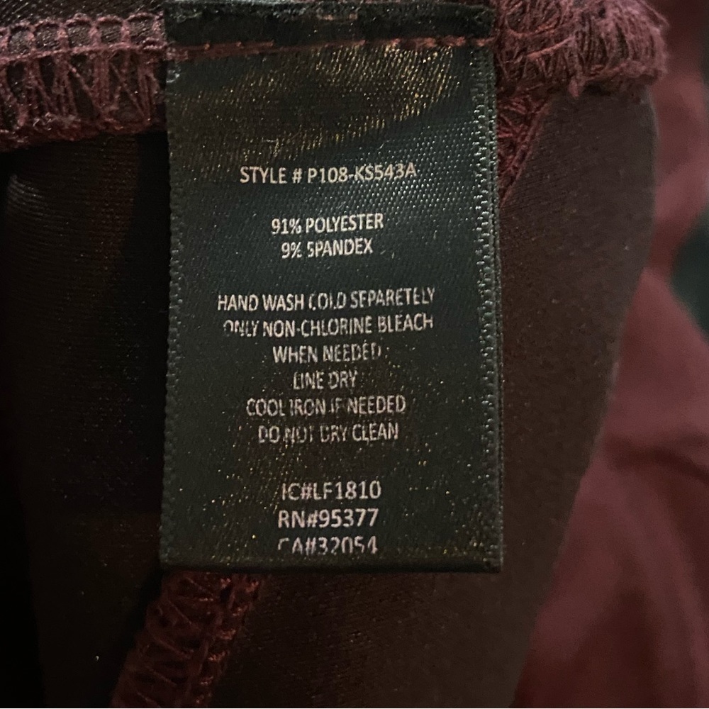 Anthropologie x Sanctuary Faux Suede Leggings in Wine - Picture 11 of 11